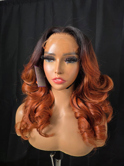 18" Ginger Bouncy Wavy 450g