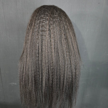 24" Kinky Straight Frontal