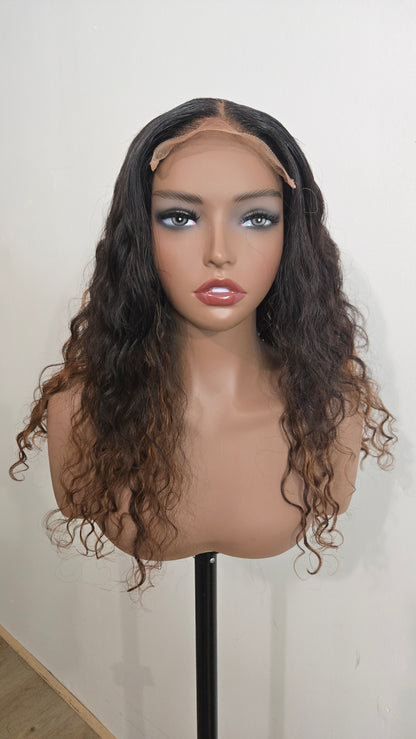 16" Wet and Wavy highlight brown