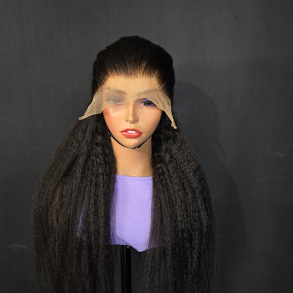 24" Kinky Straight Frontal